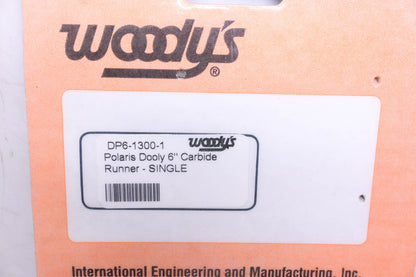 Woody's DP6-1300-1 Dooley 6" Carbide Runner NOS