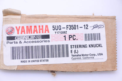 New OEM Yamaha 5UG-F3501-12-00 Front Left Steering Wheel Knuckle NOS