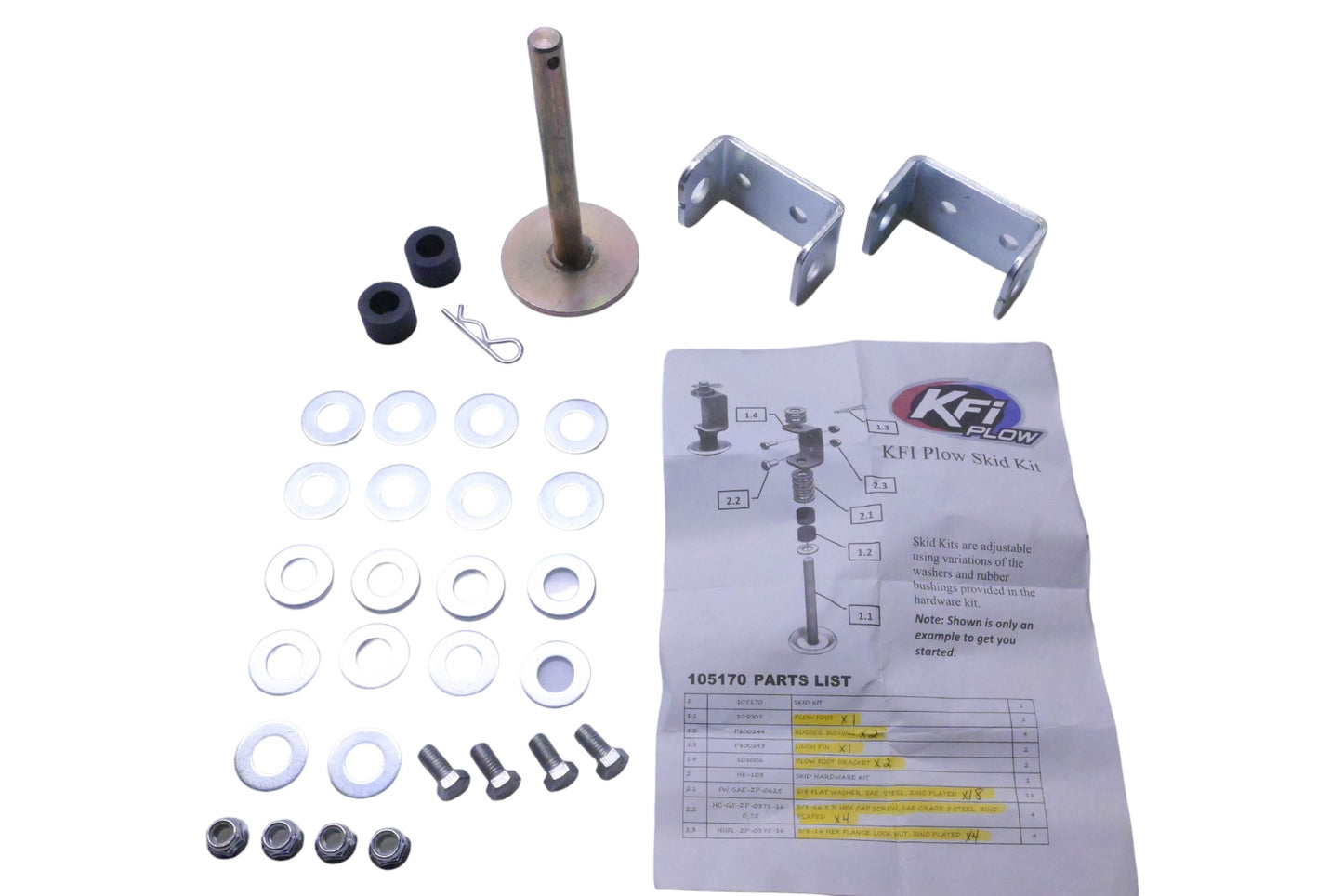 KFI 105170 Plow Skid Kit NOS