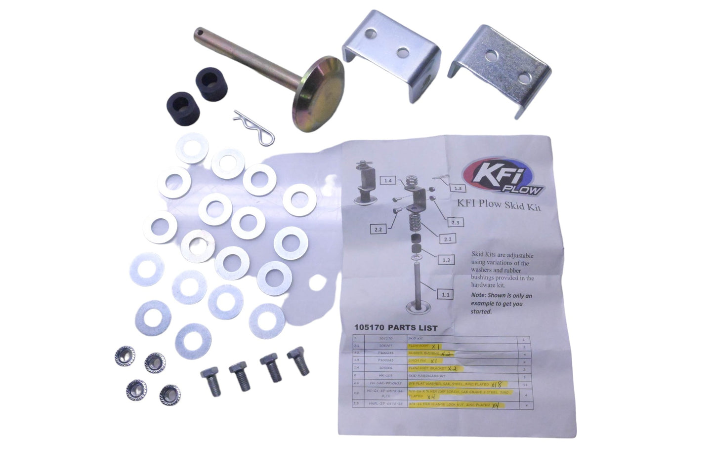 KFI 105170 Plow Skid Kit NOS