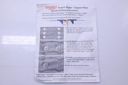 Woody's ANG-3775-0 Angled Digger Support Plates Qty 24 NOS