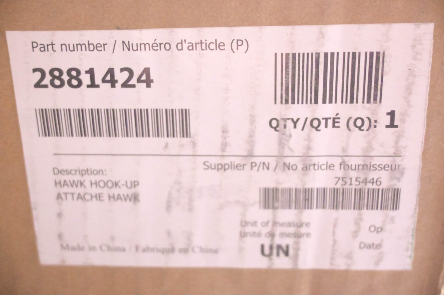 New OEM Polaris 2881424 Integrated Plow Mount NOS