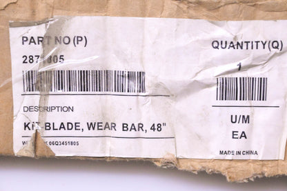 New OEM Polaris 2871805 48" Wear Bar Blade NOS