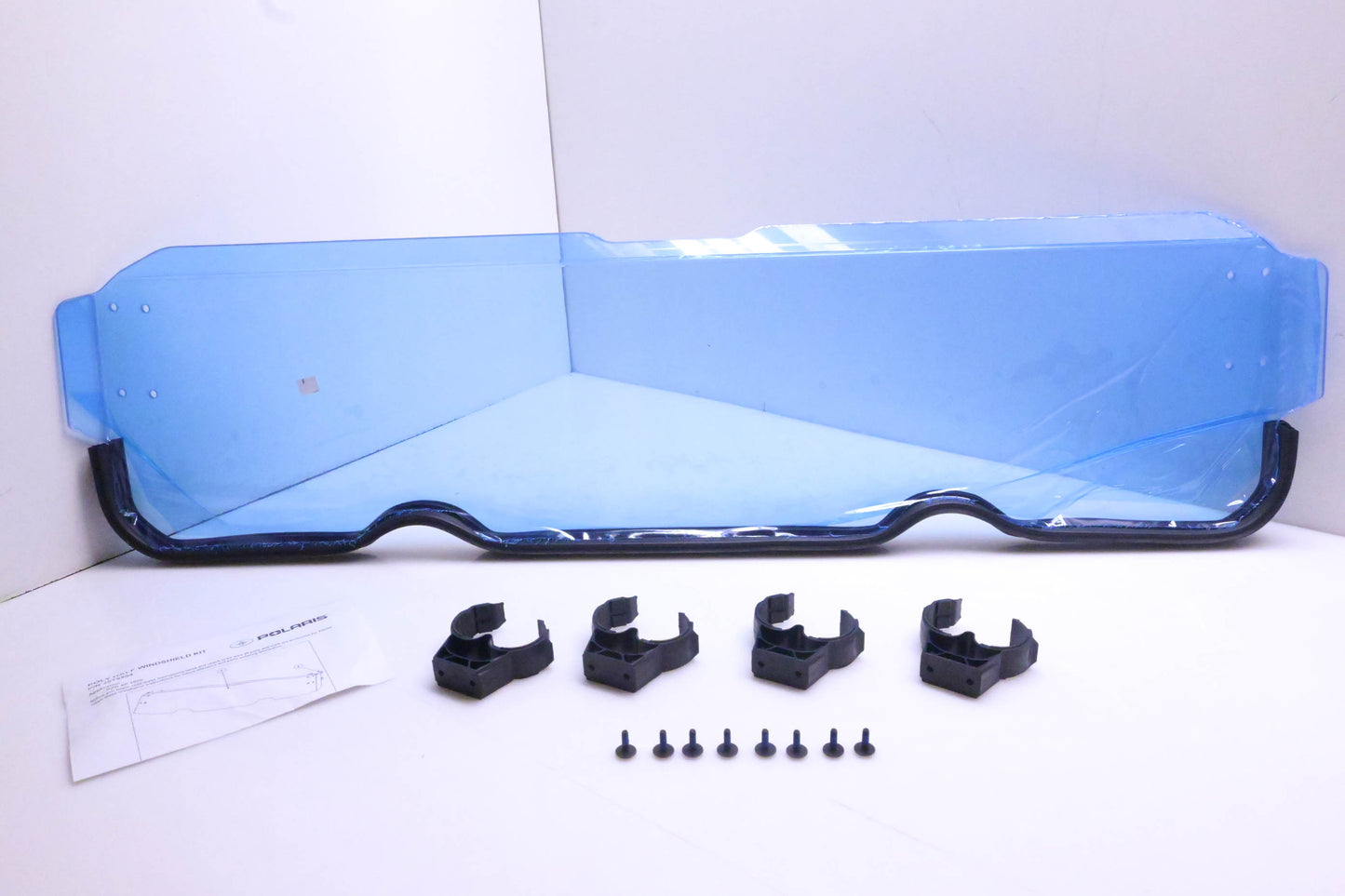New OEM Polaris 2879504 Lock & Ride Hard Coat Poly Half Windshield NOS