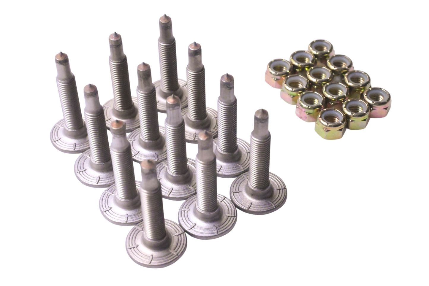 Woody's GMP-1450-12 Pack Woody's Grand Master 1450 Series Studs with 5/16"Lock Nuts Qty 12 NOS