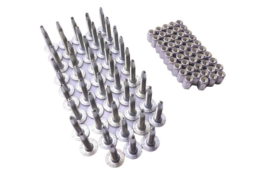 Woody's MEG-1740-48 48 Pack Woody's Mega-Bite 1740 Series Studs & Lock Nuts Qty 48 NOS