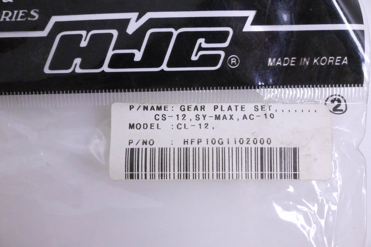 HJC HFP10G1102000, CL-12, CL-12-R Gear Plate Set NOS