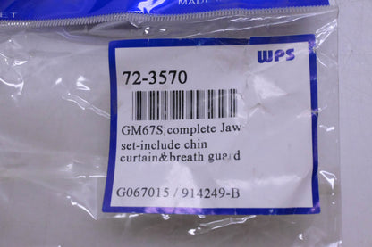 GMAX GM67S, 72-3570 Jaw Set Includes Chin Curtain & Breath Guard NOS