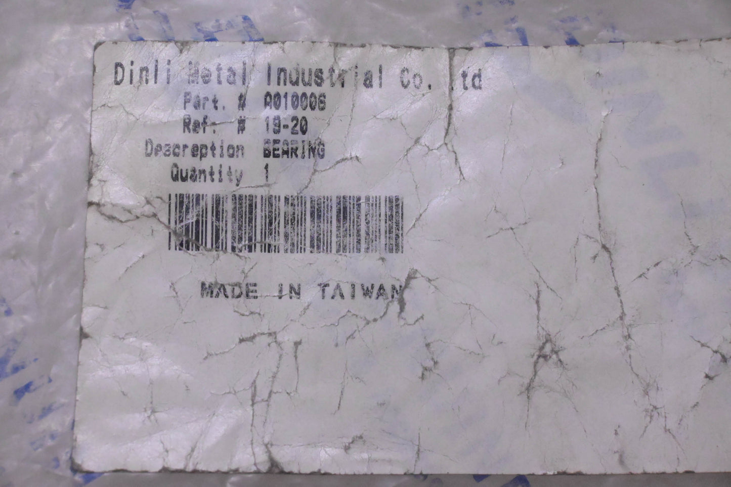 Dinli Metal Industrial Co Ltd A010006 Bearing NOS