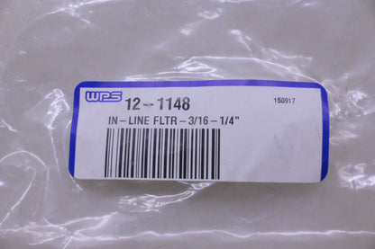 WPS 12-1148 In-line Filters 3/16-1/4" Qty 2 NOS