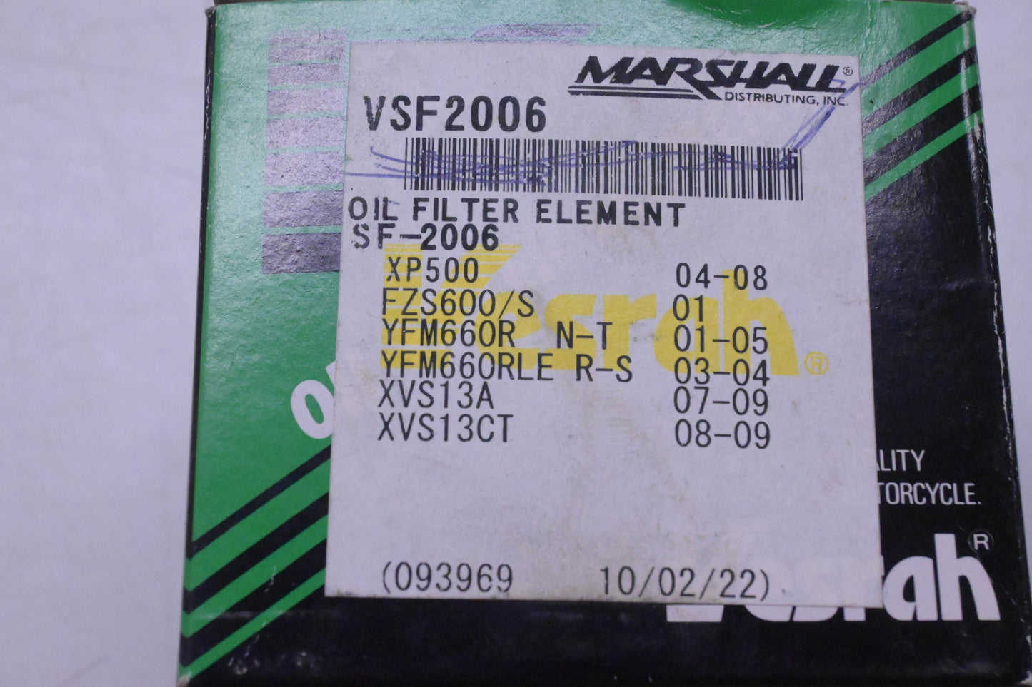 Vesrah SF-2006, VSF2006 Oil Filter Element NOS