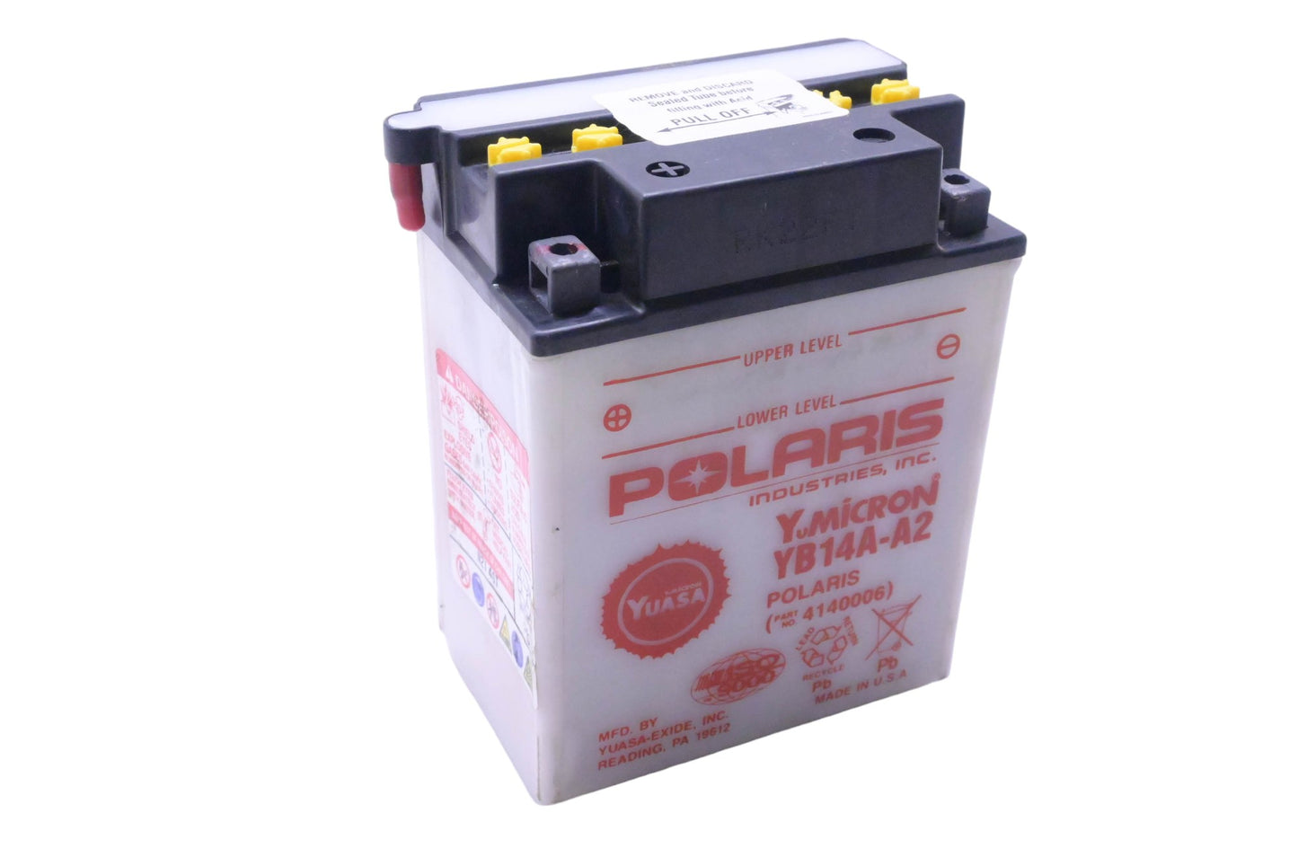 New OEM Polaris 4140006, YB14A-A2 Battery NOS