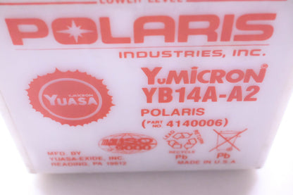 New OEM Polaris 4140006, YB14A-A2 Battery NOS