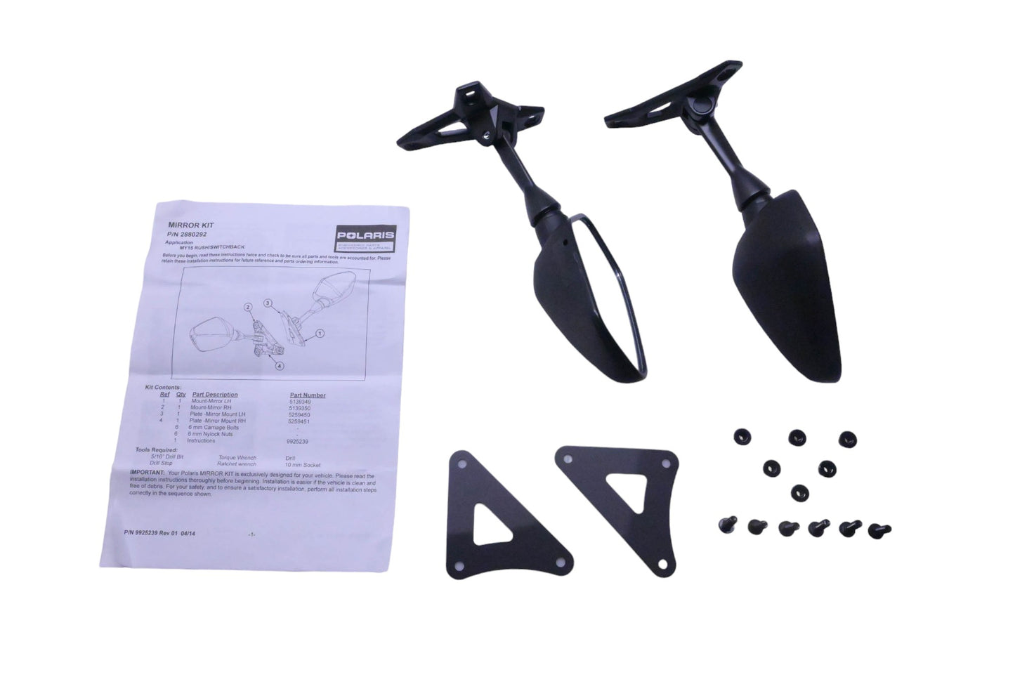 New OEM Polaris 2880292 Mirror NOS