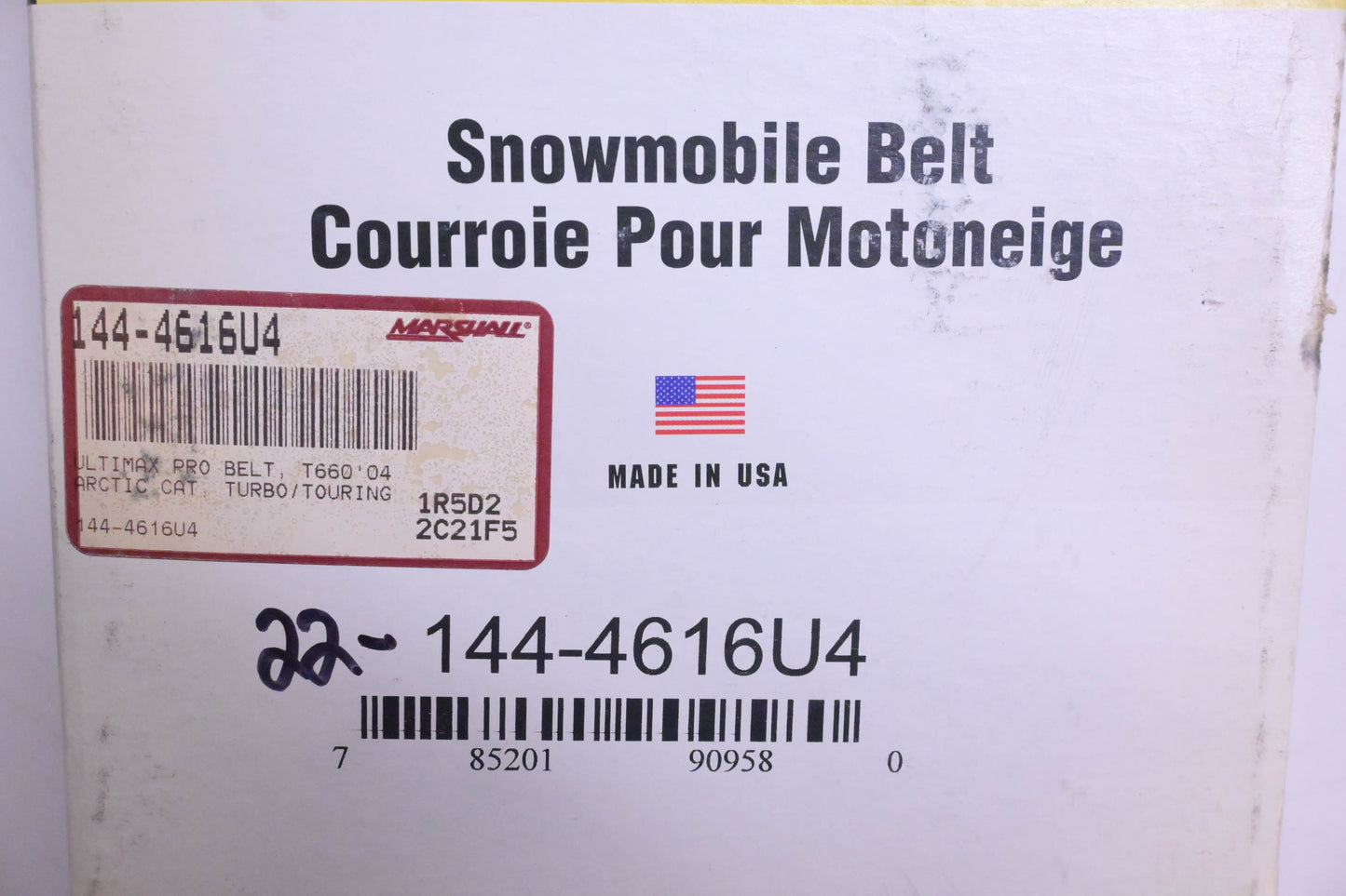 Ultimax 144-4616U4 Pro Snowmobile Belt NOS