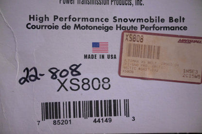 Ultimax XS808 High Performance XS Snowmobile Belt NOS