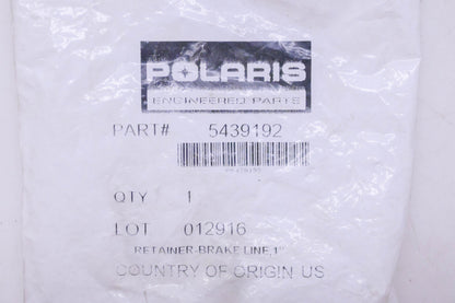 New OEM Polaris 5439192 Brake Line Retainer NOS
