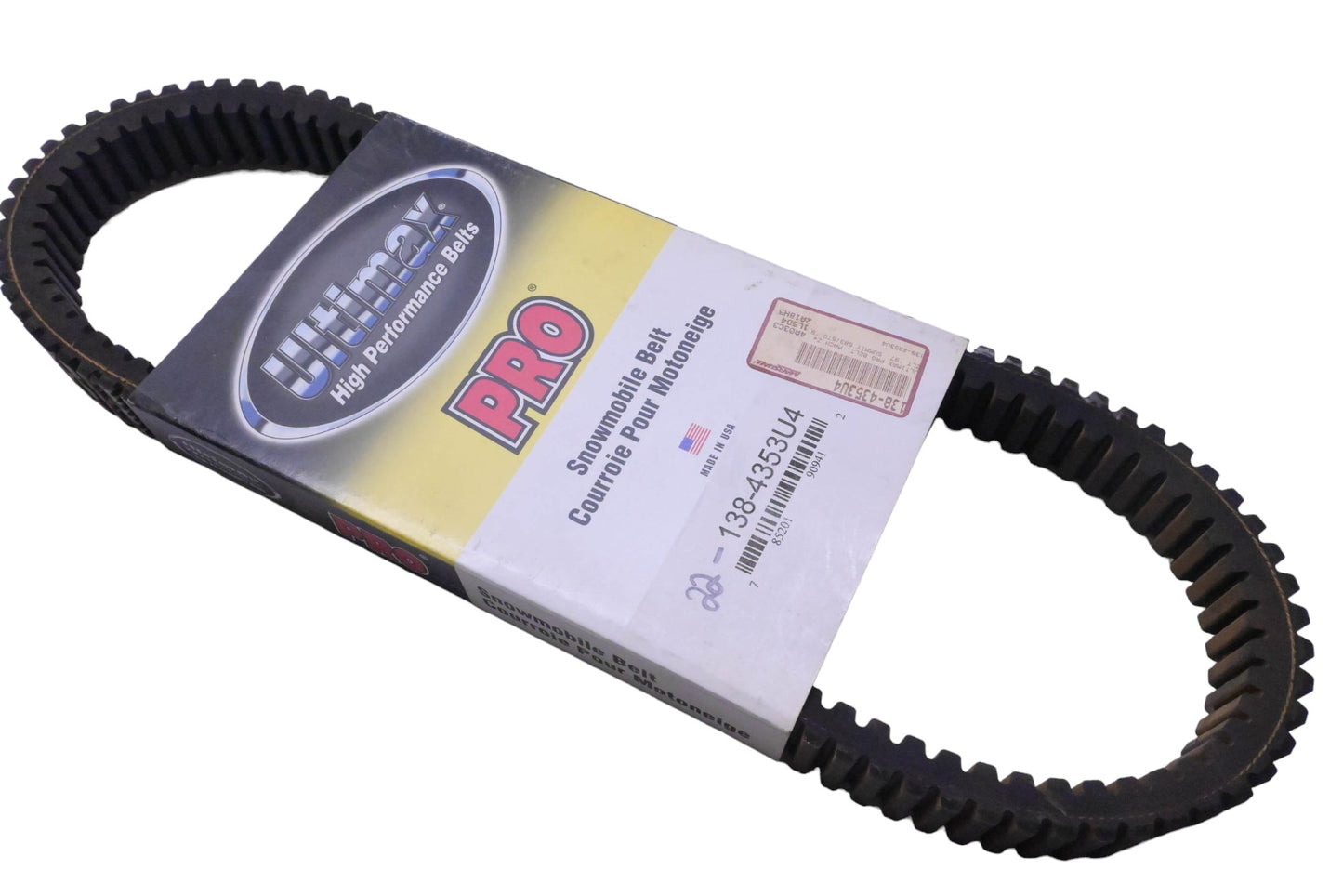 Ultimax 138-4353U4 High Performance PRO Snowmobile Belt NOS