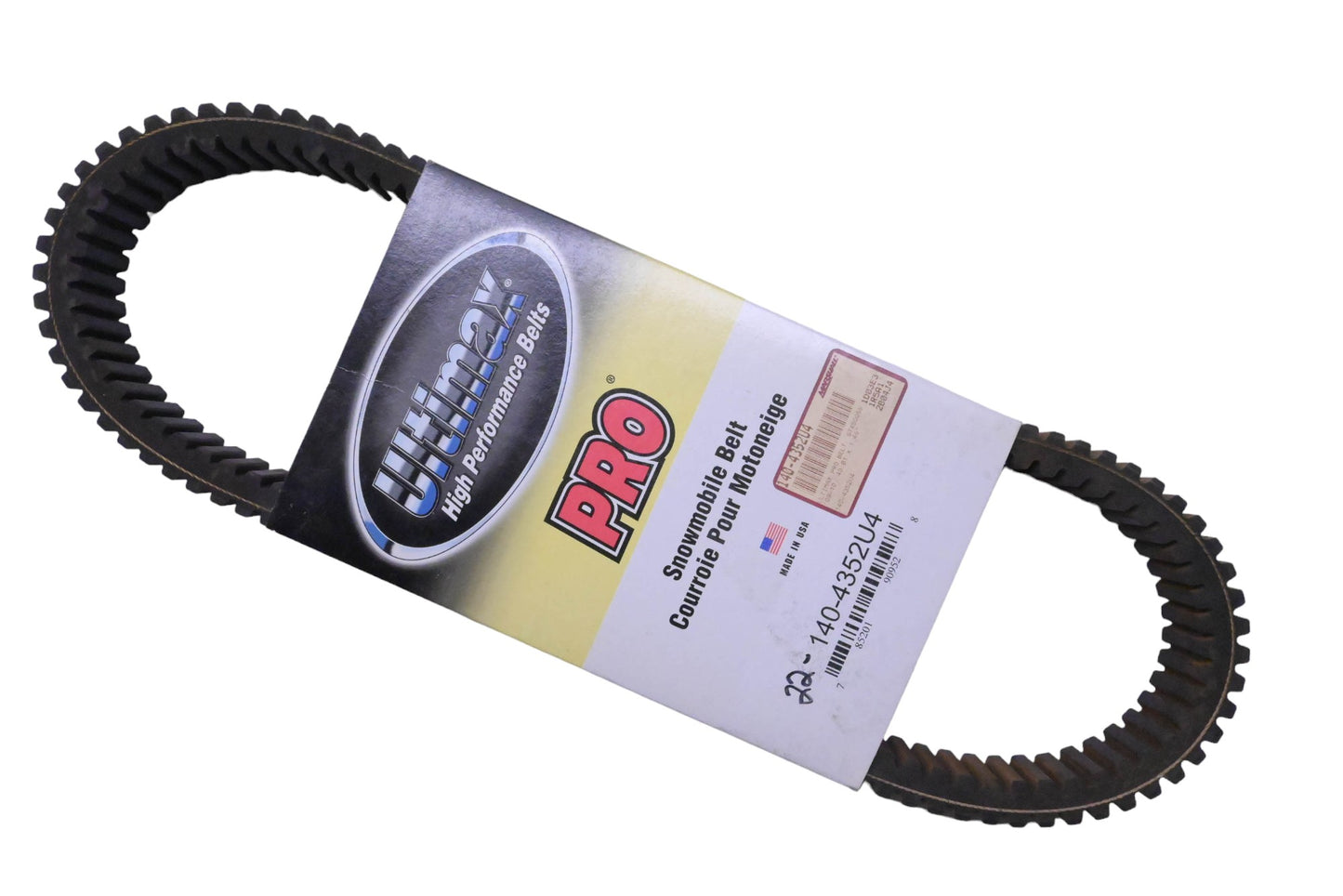Ultimax 140-4352U4 High Performance PRO Snowmobile Belt NOS