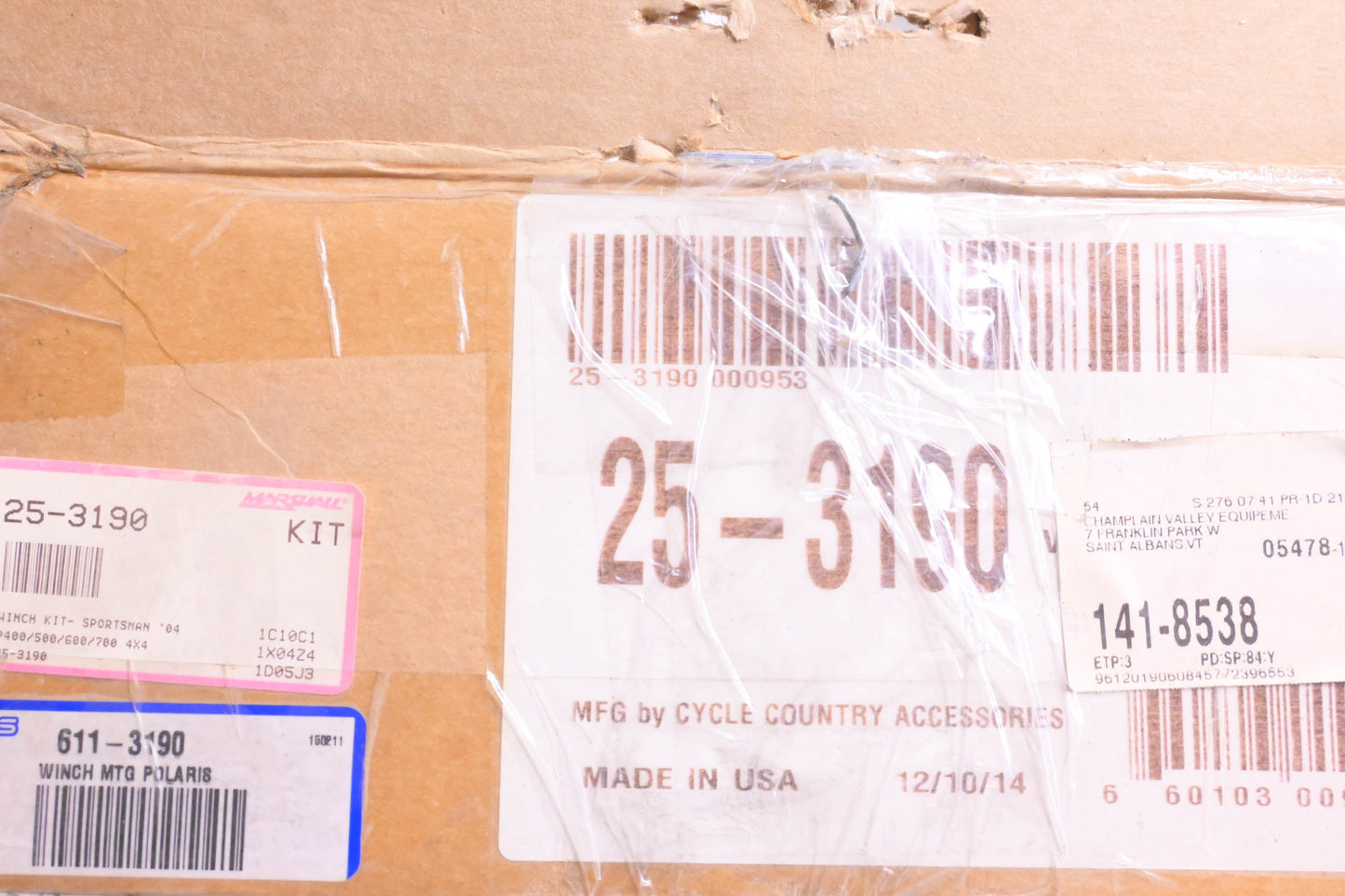 Cycle Country 25-3190, 611-3190 Winch Mount Kit NOS