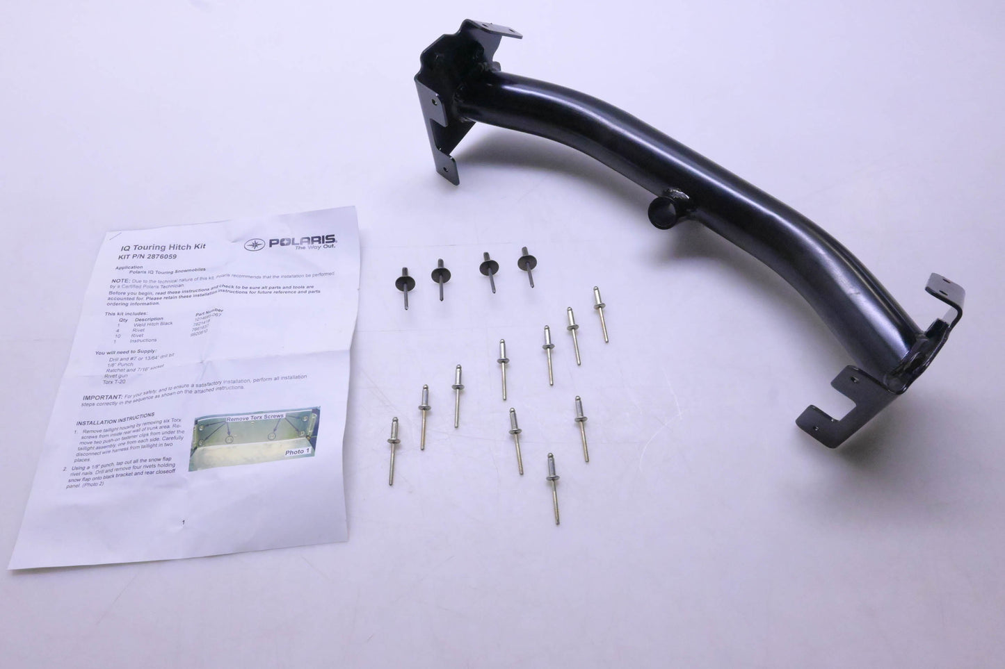 New OEM Polaris 2876059 IQ Touring Hitch Kit NOS