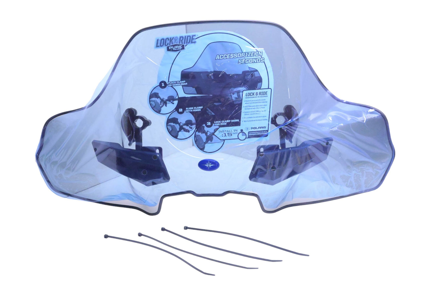 New OEM Polaris 2878388 Smoke Lock & Ride Midsize Windsheild NOS