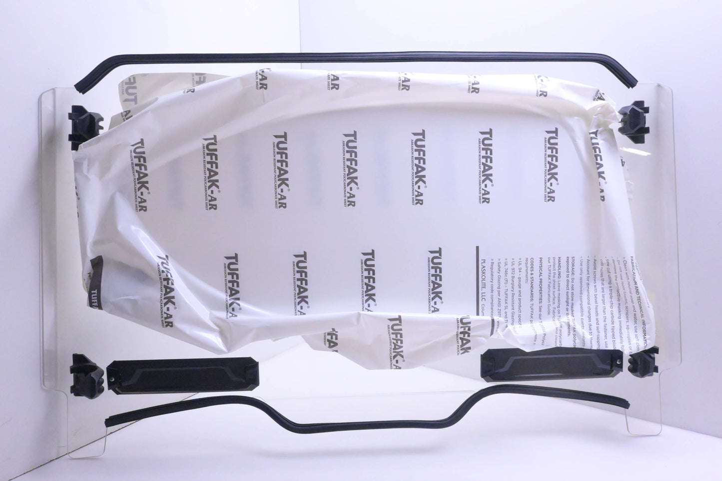 New OEM Polaris 2884330 Lock & Ride HardCoat Polycarbonate Vented Full Windshield Kit NOS