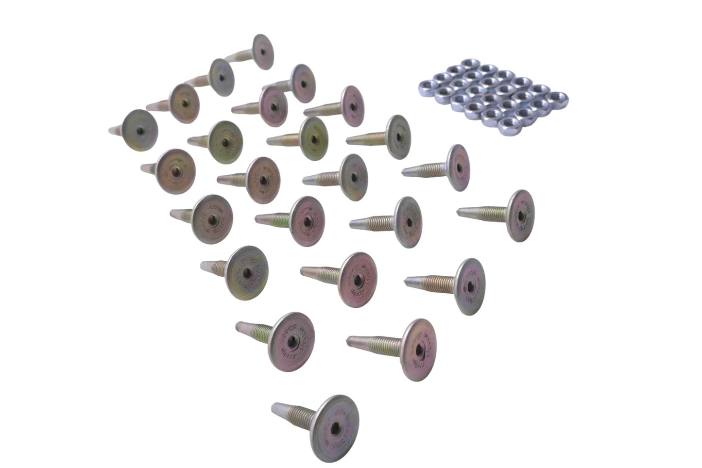 Woody's GDP6-1075-C Gold Digger Traction Master 1.075" Studs with Nuts Qty 24 NOS