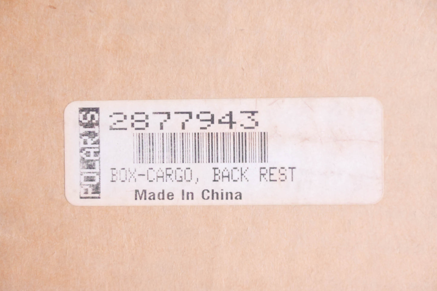 New OEM Polaris 2877943 Lock & Ride Cargo Box Backrest NOS