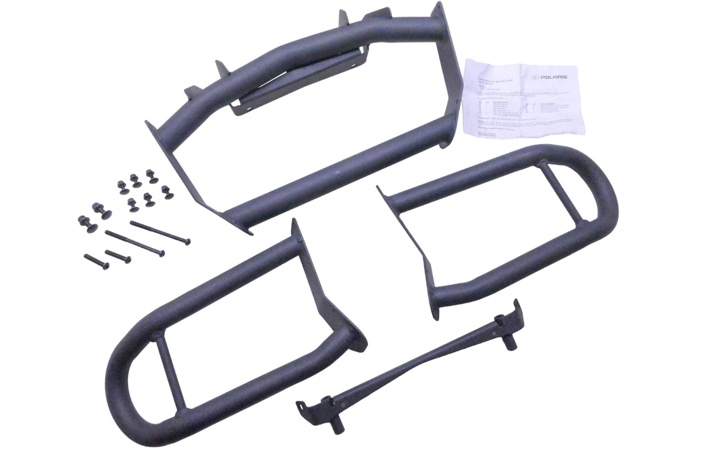New OEM Polaris 2876595 Black Front Deluxe Brush Guard Kit NOS