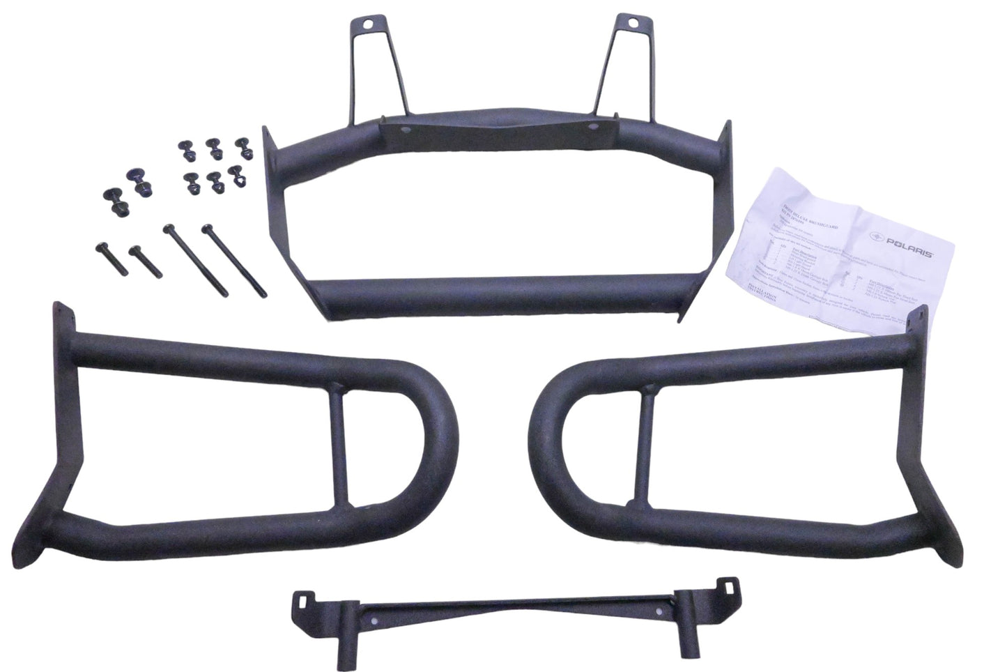 New OEM Polaris 2876595 Black Front Deluxe Brush Guard Kit NOS