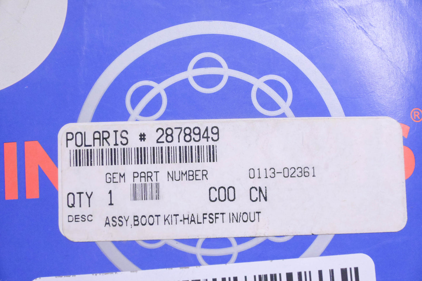 ISO/Interparts 2878949, BT-4075 Boot NOS