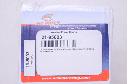 All Balls Racing 21-95003, 19-5003, 19-4026 CV Boot Repair Kit 21mm x 75mm x 106mm long NOS