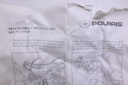 New OEM Polaris 2878284 Black Deluxe Front Brush Guard Kit NOS