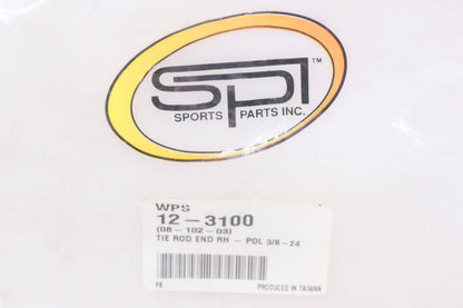 Sport Parts Inc. 08-102-03, 12-3100 Tie Rod End Right Hand 3/8"-24 NF NOS