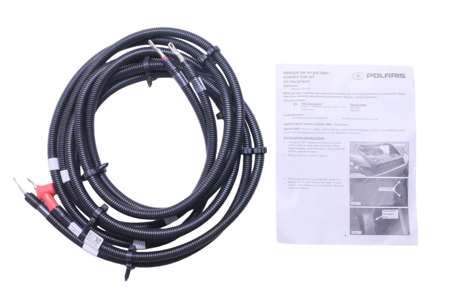 New OEM Polaris 2879685 Extended Power Cable Audio Kit NOS
