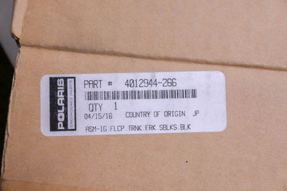 New OEM Polaris 4012944-266 Cruiser Black, Trunk Assembly NOS