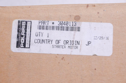 New OEM Polaris 3040113 Starter Motor NOS