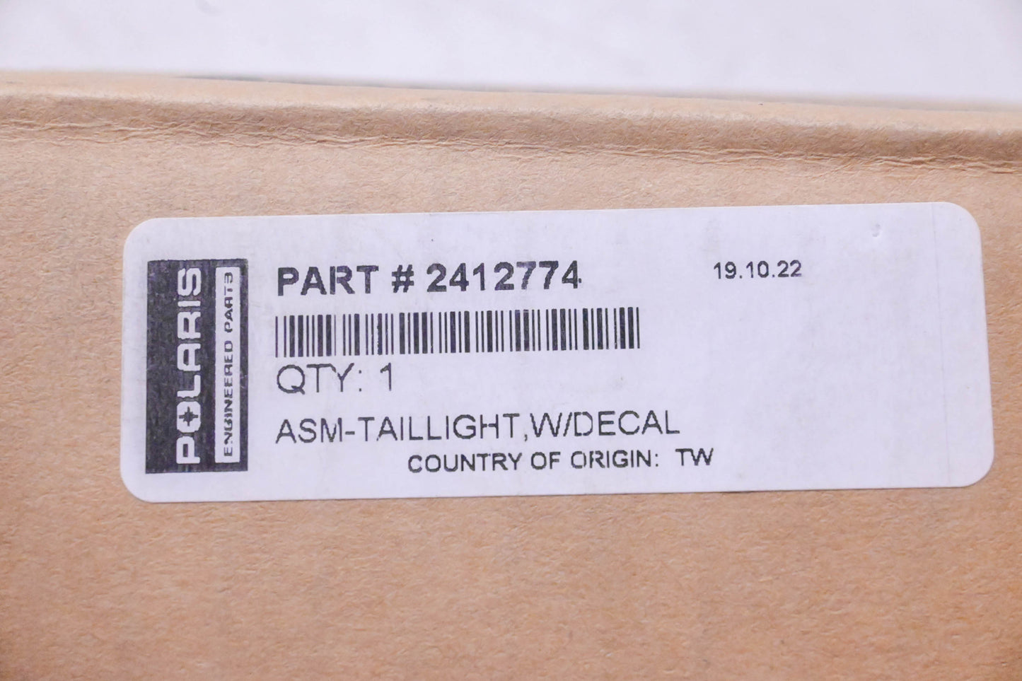 New OEM Polaris 2412774 Tail Light NOS