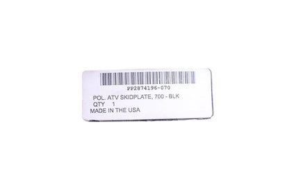 OEM Polaris 2873477, PP2874196-070 Black Skid Plate Kit