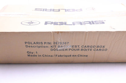 New OEM Polaris 2876367 Cargo Box Backrest Pad Kit NOS
