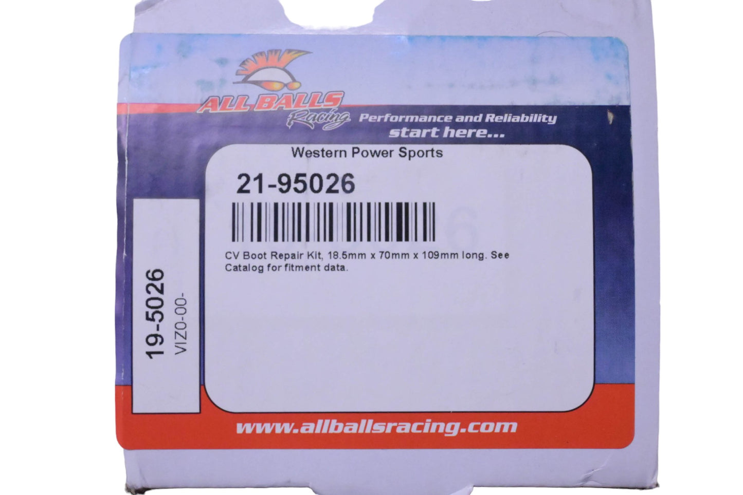 All Balls Racing 19-5026, 21-95002, 19-4033 18.5mm x70mm x109mm long CV Boot Repair Kit NOS