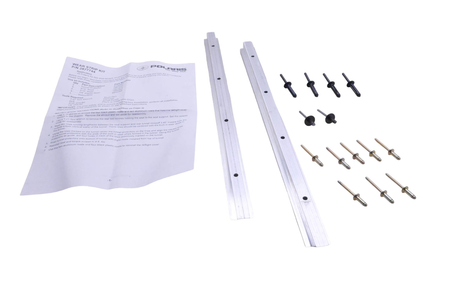 New OEM Polaris 2877744 Wear Strip Kit NOS