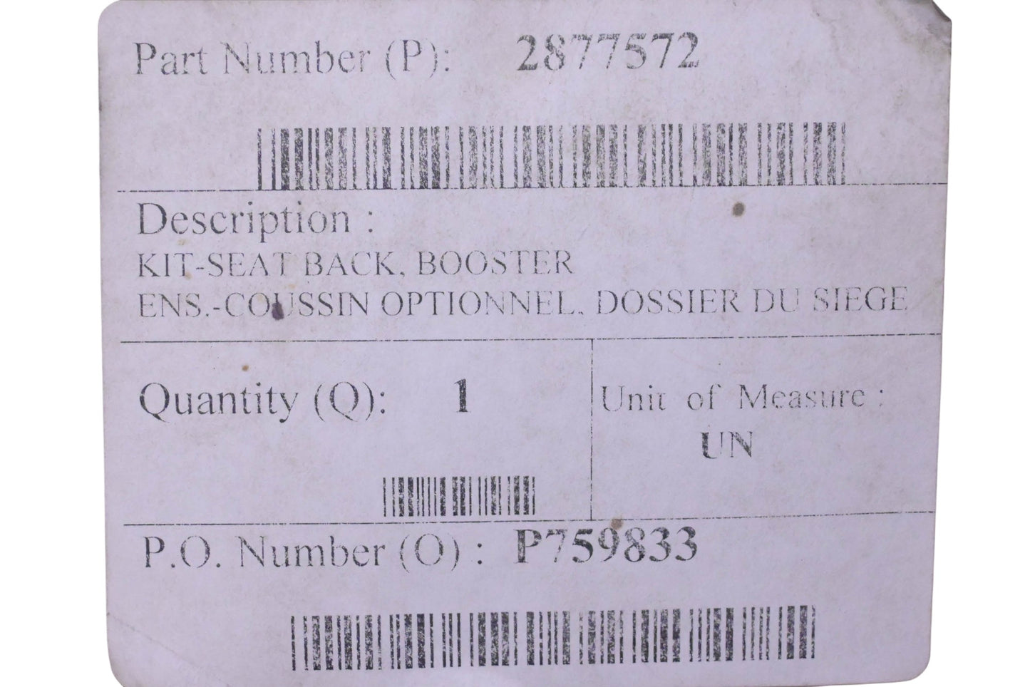 New OEM Polaris 2877572 Back Seat Booster Kit NOS