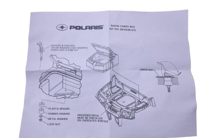 OEM Polaris 2876439-070 Lock & Ride Rear Cargo Storage Box