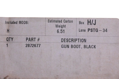 New OEM Polaris 2872677, PS20050 Black Gun Boot IV NOS