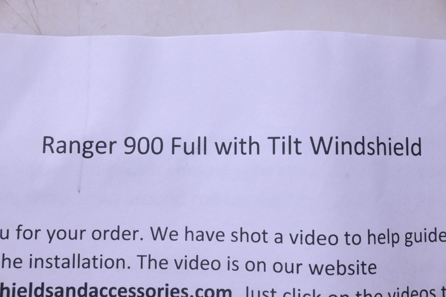 Aftermarket PK500-30 Ranger 900 Full With Tilt Windshield Kit NOS