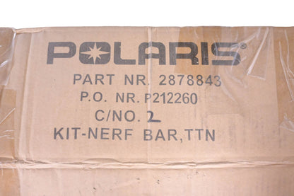 New OEM Polaris 2878843 Black Nerf Bars NOS