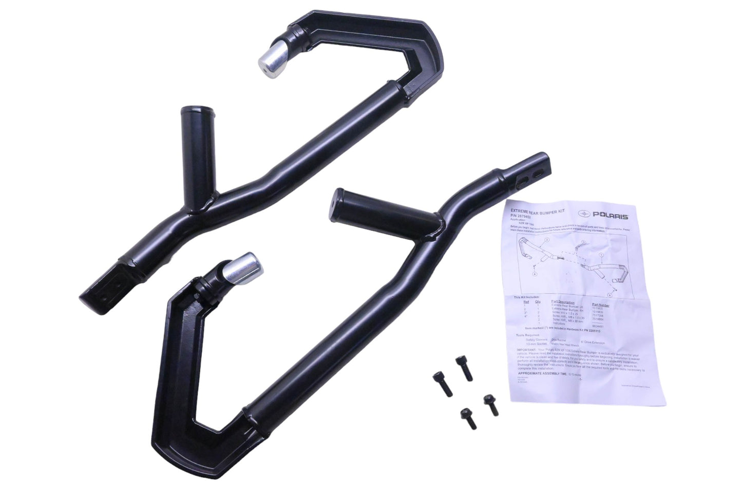 New OEM Polaris 2879452-458 Black Extreme Rear Brushguard NOS