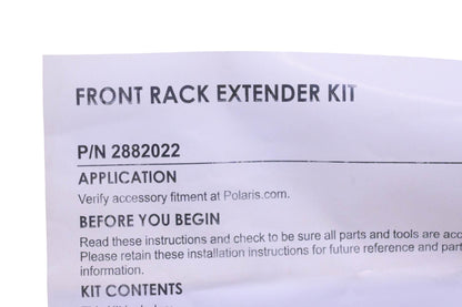 New OEM Polaris 2882022 Front Rack Extender NOS